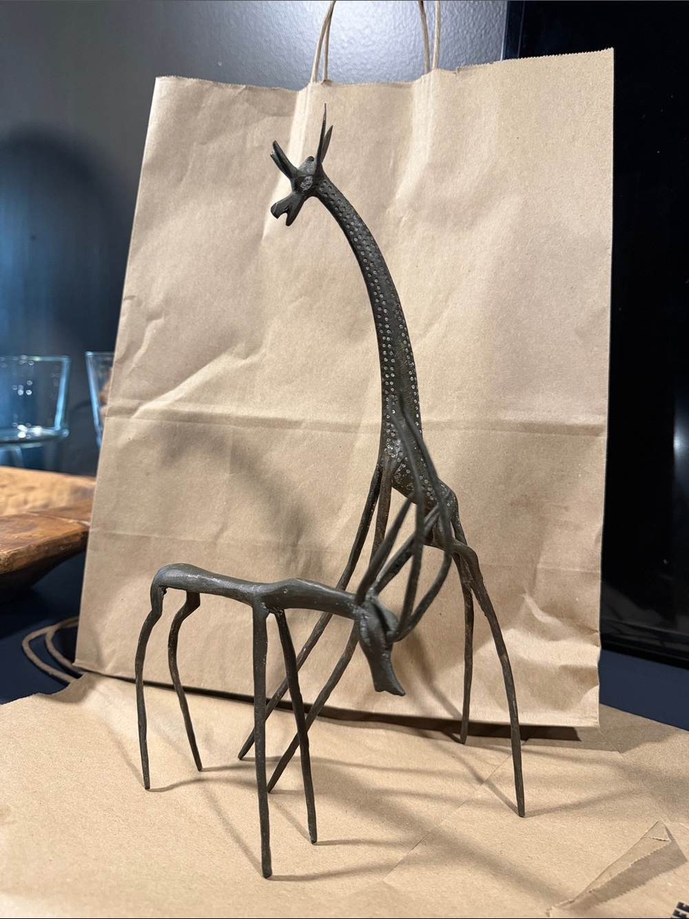 Decorative bronze Giraffe Sculpture